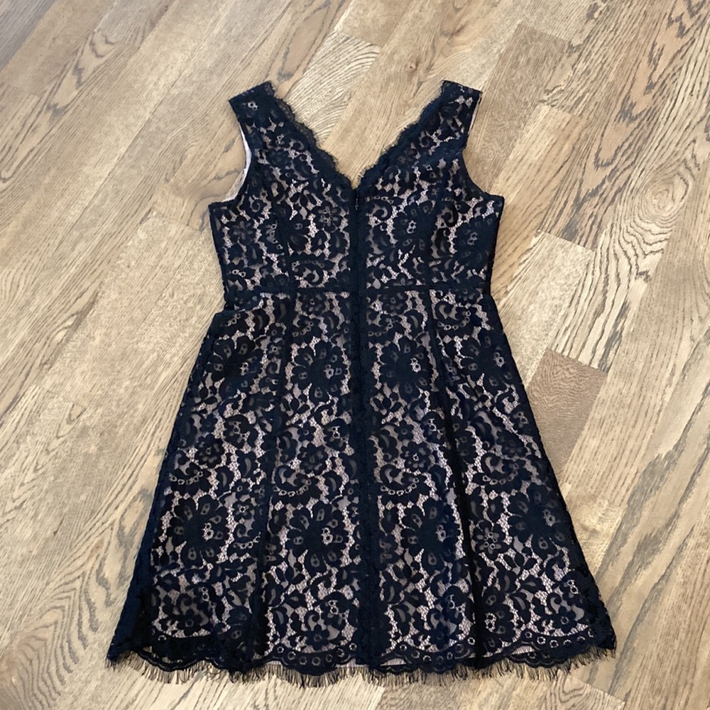 NWT Loft Black Lace cocktail dress - Picture 6 of 8